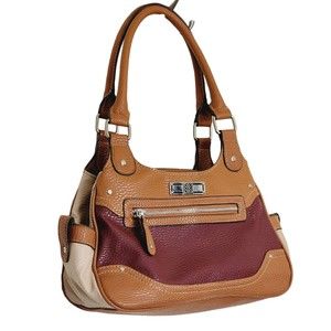 Women's Faux Leather Hand Shoulder Bag Brown Multi Pockets Boho Bohemian Y2K